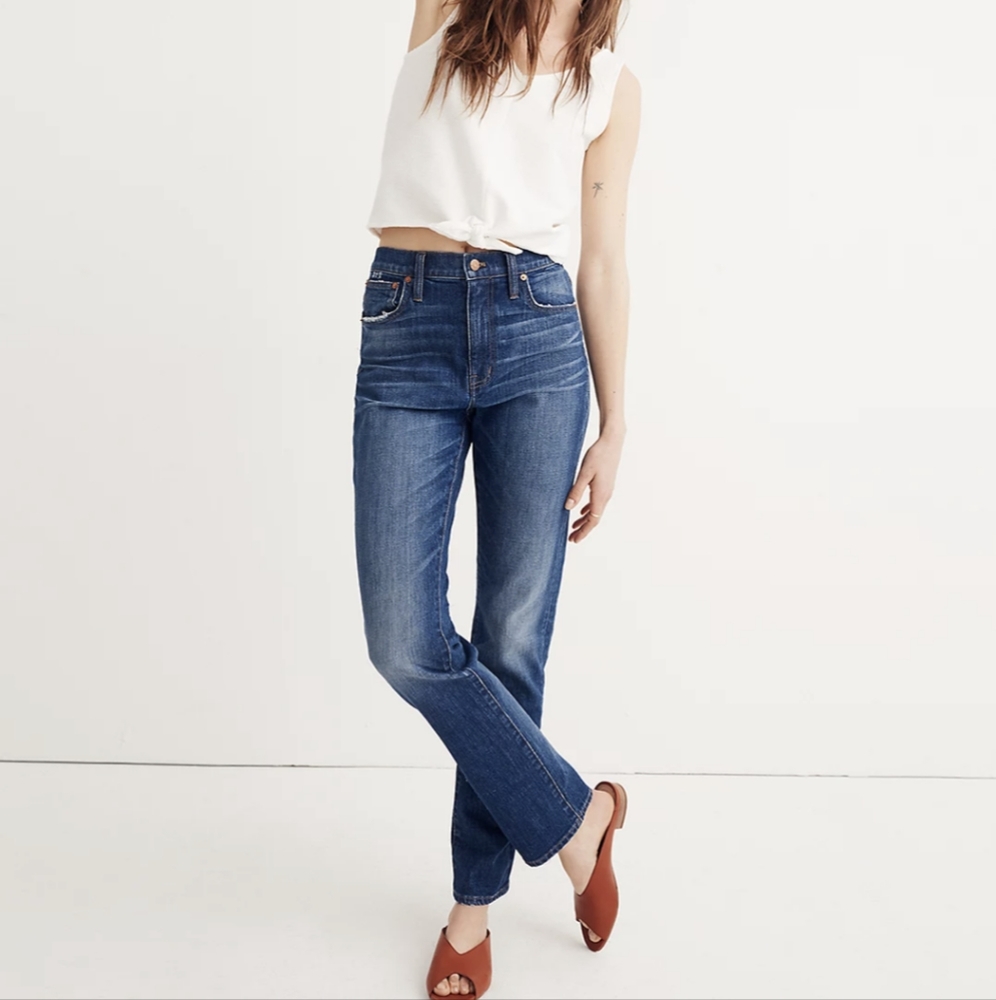Madewell Women's High Rise Slim Boy Jean - Size 28